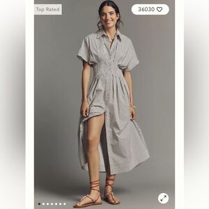 Anthropologie The Tobie Shirt Dress by Exquise